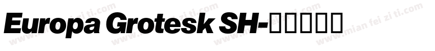 Europa Grotesk SH字体转换